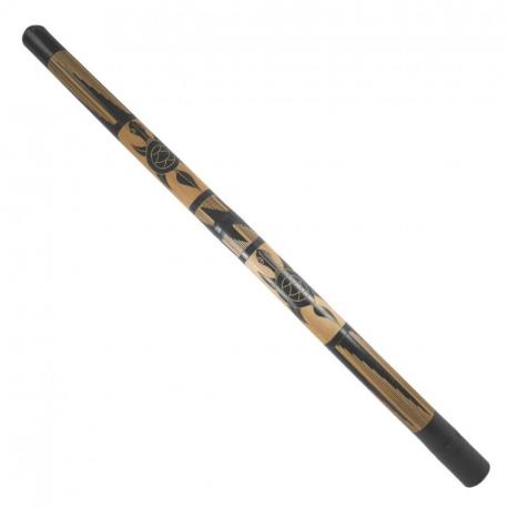 Didgeridoo en Bambou sculpté motif Tortues - 120cm