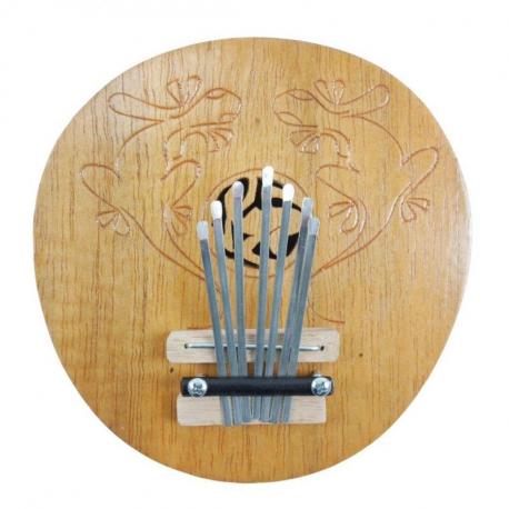 Kalimba / Sanza / Piano à pouce en Noix de Coco - Décor Gecko