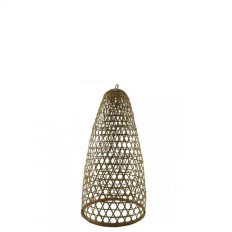 Suspension en rotin et bambou 43cm modèle Jimbaran - Création artisanale