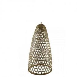 Suspension en rotin et bambou 48cm modèle Jimbaran - Création artisanale