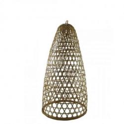 Suspension en rotin et bambou 53cm modèle Jimbaran - Création artisanale