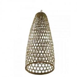 Suspension en rotin et bambou 57cm modèle Jimbaran - Création faite à la main