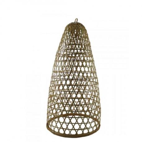 Suspension en rotin et bambou 57cm modèle Jimbaran - Création faite à la main