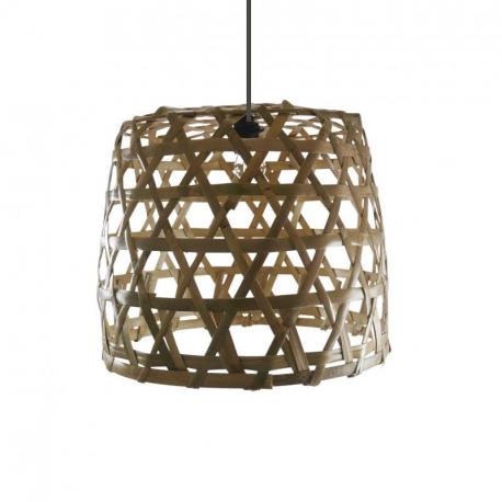 Suspension en rotin et bambou Ø40cm - Modèle Lovina Beach - Création artisanale
