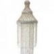 Suspension en véritables coquillages cauris blancs 110cm