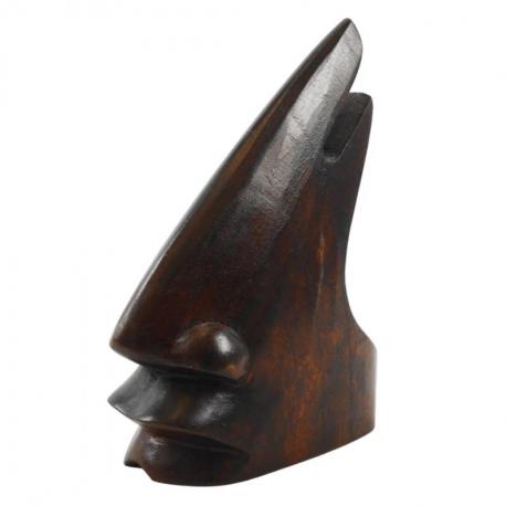 Porte-lunettes présentoir à lunettes en bois teinte marron