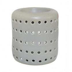 Brule parfum / Photophore "Coliseo" en ceramique grise