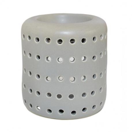 Brule parfum / Photophore "Coliseo" en ceramique grise