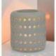 Brule parfum / Photophore "Coliseo" en ceramique grise
