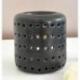 Brule parfum / Photophore "Coliseo" en ceramique noire