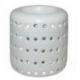Brule parfum / Photophore "Coliseo" en ceramique blanche