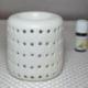 Brule parfum / Photophore "Coliseo" en ceramique blanche