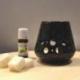 Brûle parfum / Photophore "Loob" en céramique noire