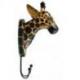Patère 2 crochets Tête de Girafe en bois