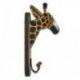 Patère Girafe en bois 2 crochets