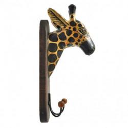 Patère Girafe en bois 2 crochets