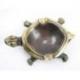 Cendrier tortue de terre en laiton style rétro vintage