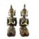 Statuettes Couple Rama et Sita en laiton 20cm. Divinités Hindoues