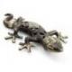 Salamandre / Gecko en laiton 33cm. Statue déco artisanat du monde.