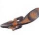 Lézard Salamandre en bois - déco murale motif soleil 100cm