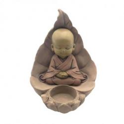 Bougeoir Bébé Bouddha en méditation 14cm