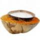 Bougie décorative artisanale - Coquille de Noix de coco