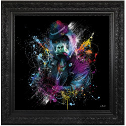 Tableau encadré Singe 2, Binet, 89x89cm avec encadrement