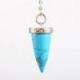 Pendule cône poli - Turquoise (Howlite)