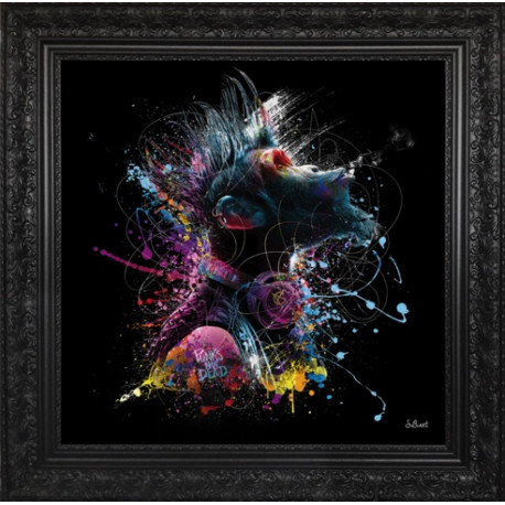 Tableau encadré Cool Monkey, Binet, 89x89cm avec encadrement