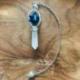 Pendule Merkaba Lapis Lazuli et pointe en Cristal de roche