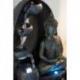 Grande fontaine d'intérieur Bouddha Harmonie 40cm à éclairages Led