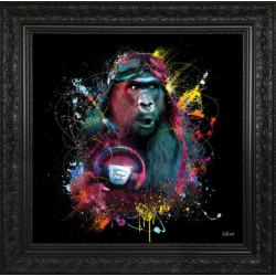 Tableau encadré Fangio Gamer, Binet, 89x89cm avec encadrement