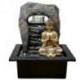 Fontaine décorative Bouddha Zen Dao 25cm à éclairage Led