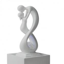 Fontaine d'intérieur moderne "Union infinie" - Coloris Blanc