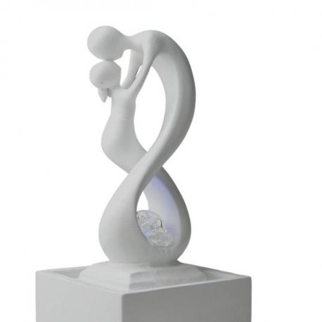 Fontaine d'intérieur moderne "Union infinie" - Coloris Blanc
