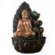 Fontaine d'intérieur Bouddha Hartha avec boule en verre et éclairage Led