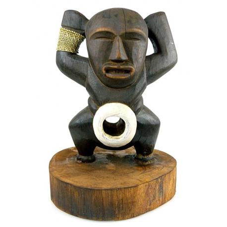 Totem Ethnique "Koh Chang" en Bois 30cm