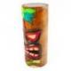 Totem Tiki 25cm en bois motif Palmier