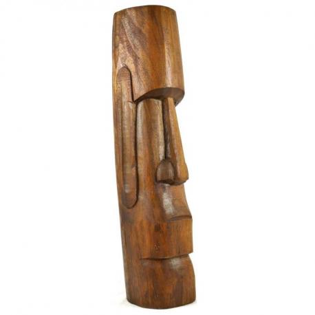 Statue Moai 50cm en bois de Suar