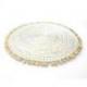 Set de Table blanc en Jonc de mer et coquillages | Déco de Table Ethnique Bohème