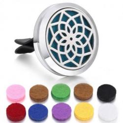 Diffuseur de parfum pour voiture à clipser + 10 buvards | Fleur de Lotus