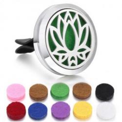 Diffuseur de parfum pour voiture à clipser + 10 buvards | Lotus