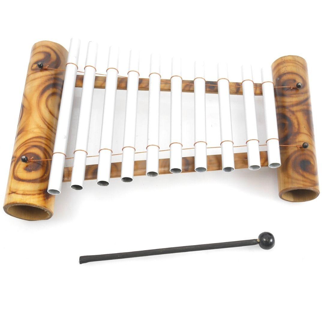Xylophone Artisanal en Bambou et Métal 