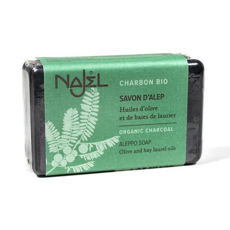 Savon d'Alep 100g au Charbon végétal Bio | Najel Savon d'Alep 100g au Charbon végétal Bio | Najel