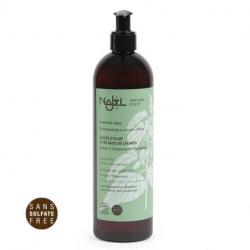 Shampoing au savon d’Alep 500ml nettoyant et démêlant cheveux gras | Najel