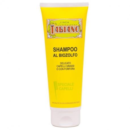 Shampoing spécial cheveux gras au bio-soufre 250ml - Tabiano.