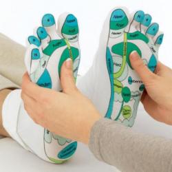 Chaussettes Hydratation & Réflexologie. Idée cadeau Bien-être.