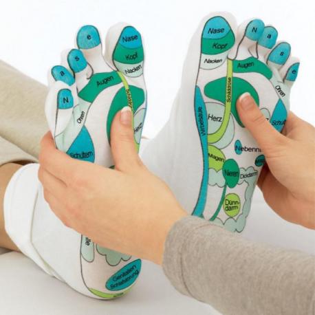 Chaussettes Hydratation & Réflexologie. Idée cadeau Bien-être.