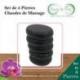 Coffret de massage aux pierres chaudes. 5 galets de basalte.