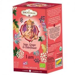 Infusion Ayurvédique Bio 1er Chakra Je Suis - Sauge, Gingembre, Sureau | Shoti Maa Chakras